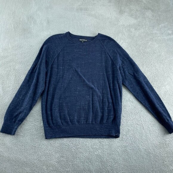 J.Crew Mercantile Mens Navy Blue Lightweight Cotton Pullover Size L 4300 - Picture 1 of 8